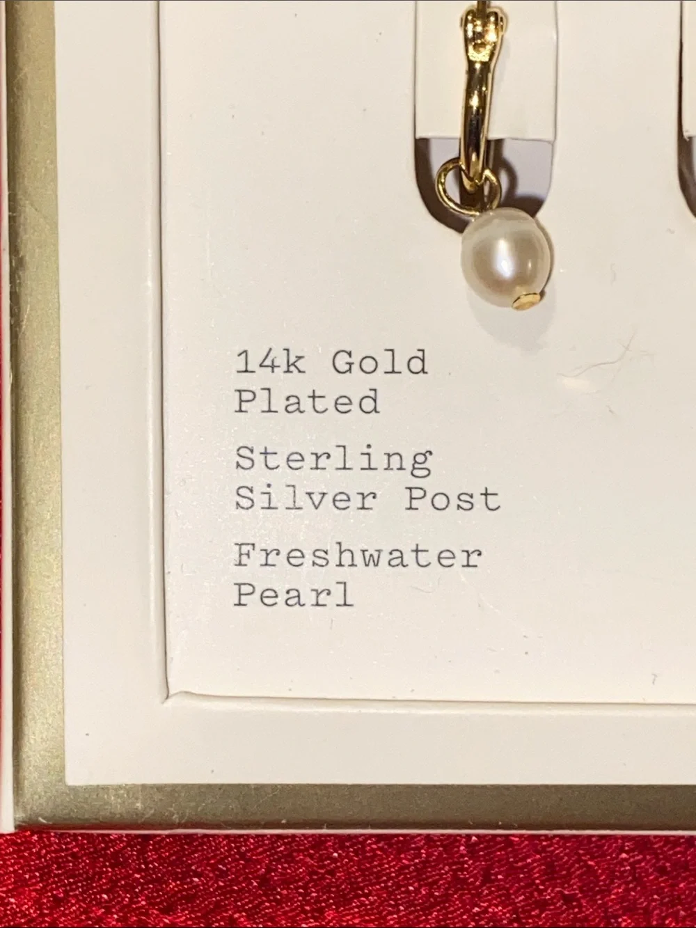 a new day Gold-Tone Freshwater Pearl Drop Earrings
